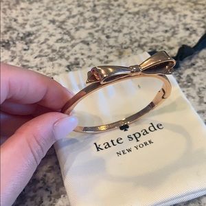 Kate Spade Rose gold bow bracelet